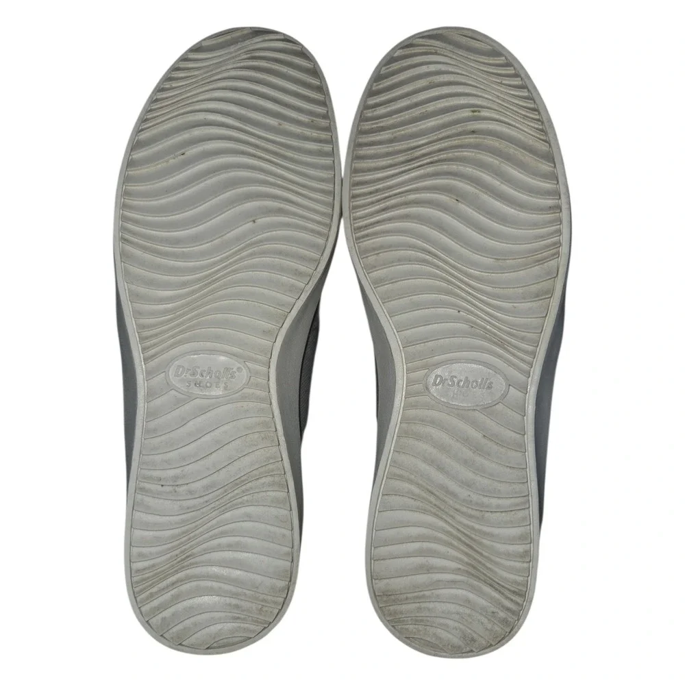 Dr. Scholls Wander Up Womens Grey Perforated Slip On Sneakers Shoes Size 6.5M